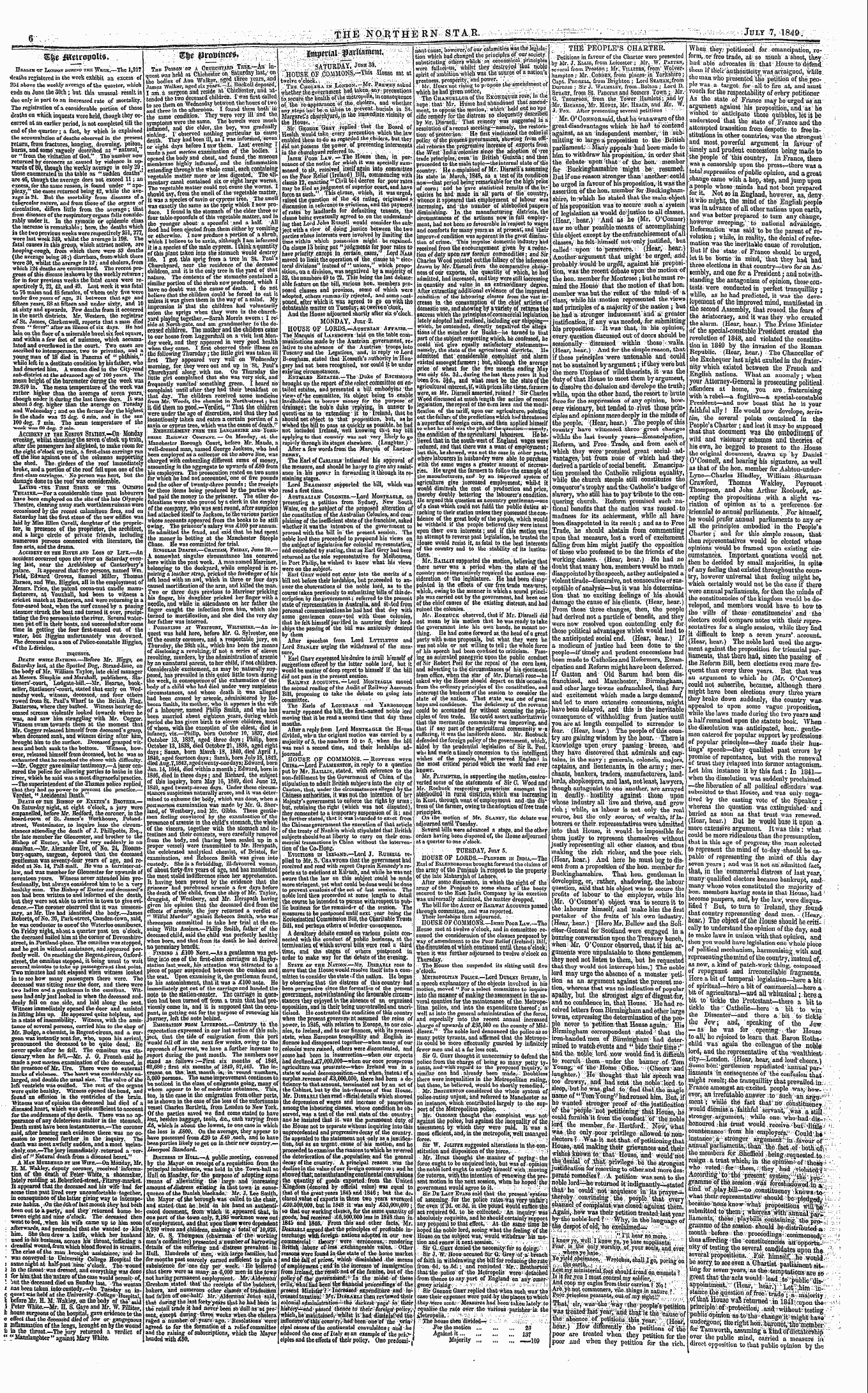 Northern Star (1837-1852): jS F Y, 3rd edition - Stje Ui-Odthcf0