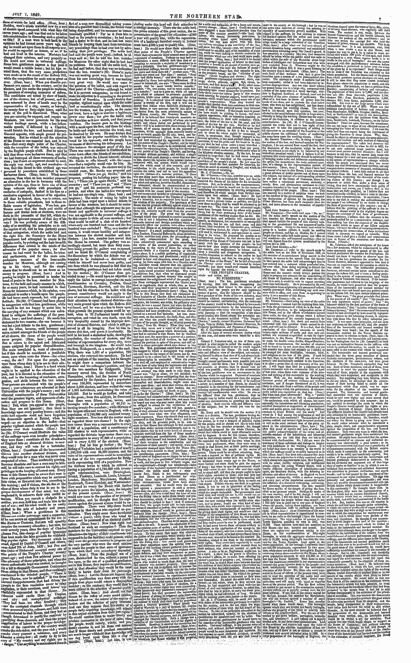 Northern Star (1837-1852): jS F Y, 3rd edition - : *& ^^ Wl*Ich-Lie-Held Office. , .(Hear...
