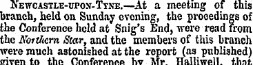 Newcastle-upon-Tyne.—At a meeting of thi...