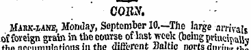 CORxV. Mahk-une, Monday, September 10.—T...