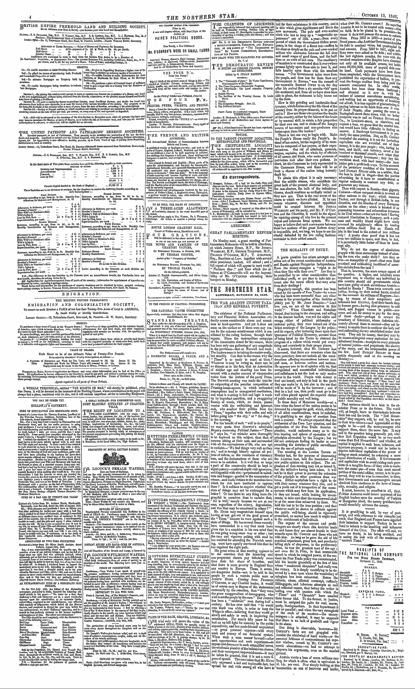 Northern Star (1837-1852): jS F Y, 3rd edition - T. Sowebnr, Dalston.—Of A Bad Lot The Da...