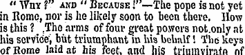 " Wnv V Asn " Because !"—The pope is not...