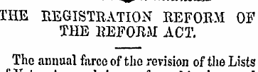 IHE REGISTRATION REFORM OF THE REFORM AC...