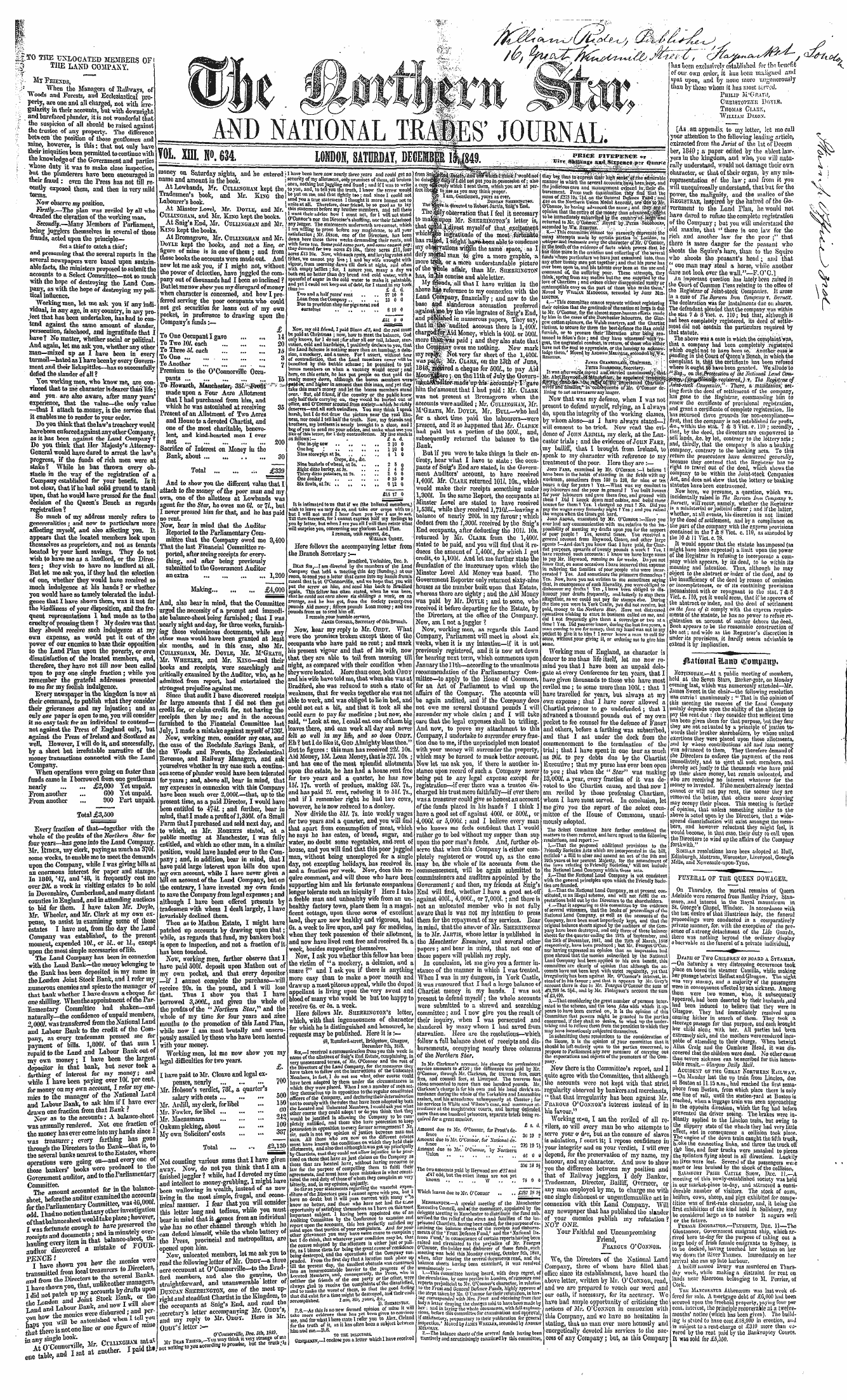 Northern Star (1837-1852): jS F Y, 3rd edition - W <¦ - •«-• \S F \ ^ R Pr- / Has Been Ex...