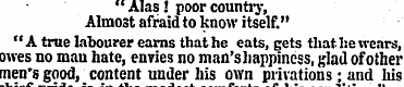 " Alas J poor country, Almost afraid to ...