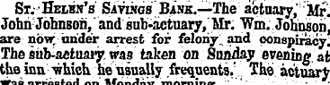 St.-Helm's SavingsBan*-..—The actuary, M...