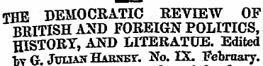 THE DEMOCRATIC REVIEW OF BRITISH AND FOR...