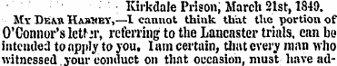 • Kirkdale Prison, March 2 . 1st, 1849. ...