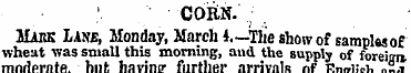 COHN. MARK Lanb, Monday, March 4.—Tlie s...