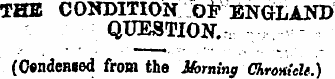 THE CONDITION OF ENGLAND QUESTION.:: (Co...