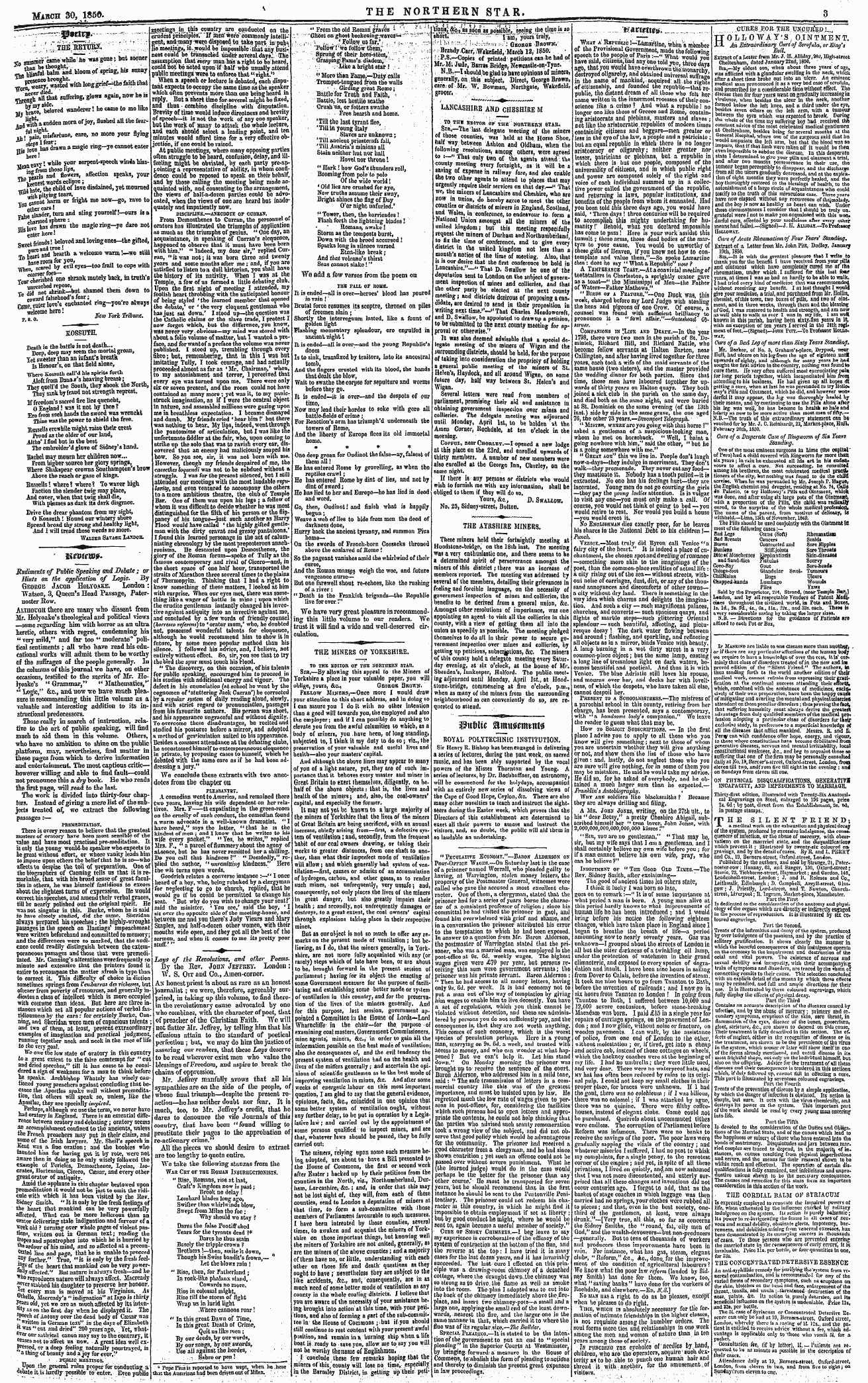 Northern Star (1837-1852): jS F Y, 3rd edition - Lancashire Aw Cheshire M /To Thk Bditor ...