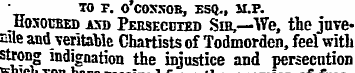 - TO F. O COS.NOB , ESQ., M.P. Bosocbed ...