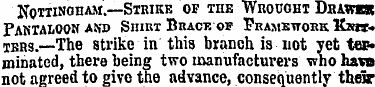Nottinoham.—Strike of the Wrought Drawer...