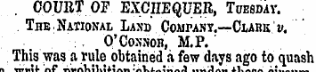 . COURT OF EXCHEQUER, Tuesday. The-Natio...