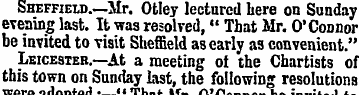 Sheffieu).—Mr. Otley lectured here on Su...
