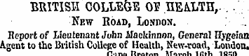 BRITISH COLLEGE OF HEALTH,. . , ' . ' . ...