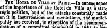 ' "The;Hotel de Vixle at Paris.—In conse...