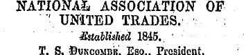 NATIONAL ASSOCIATION OF UNITED TRADES. E...