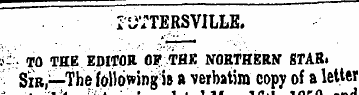 i'JTTERSVILLE. i ' Z TO THE EDITOR OF Tf...