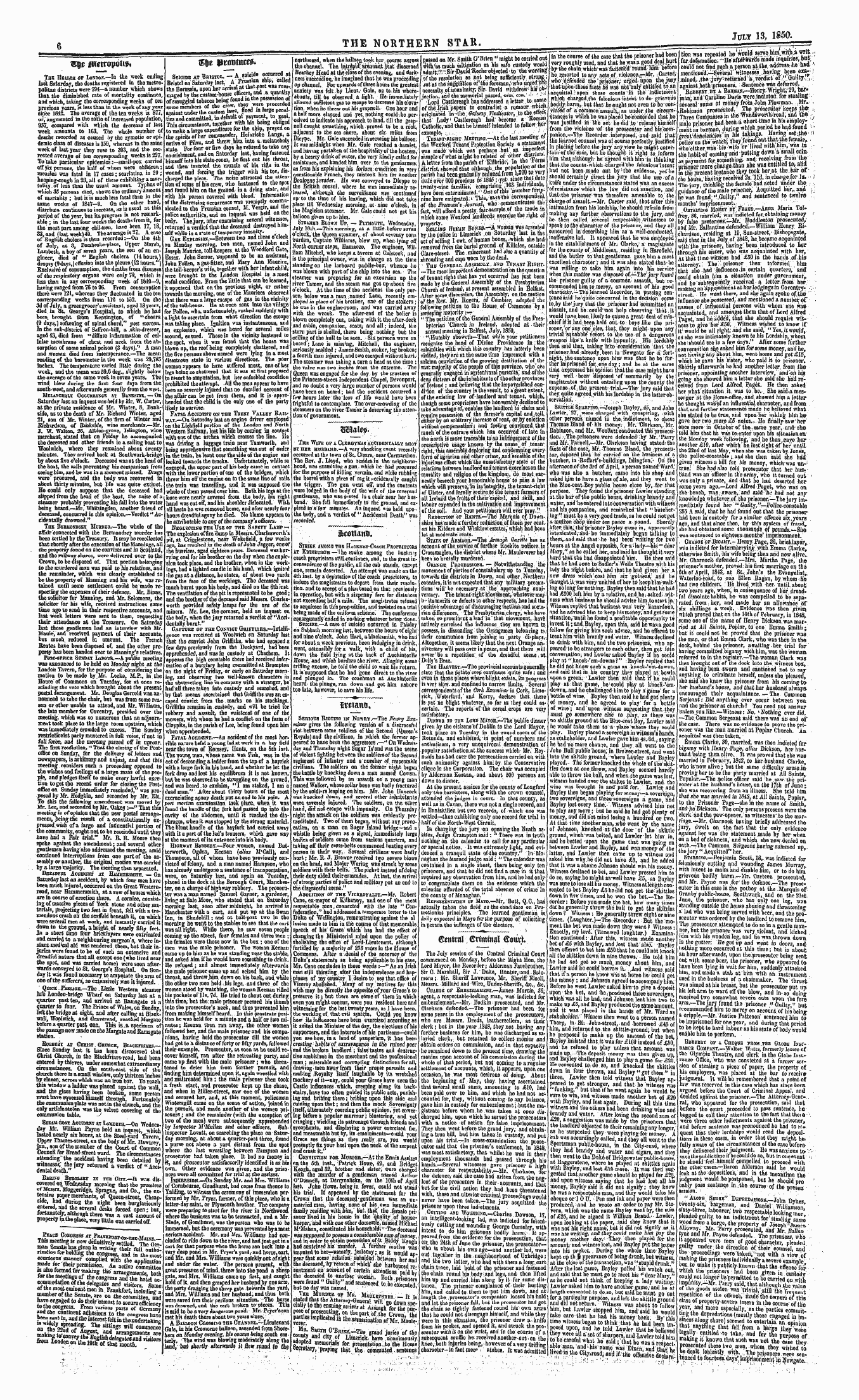 Northern Star (1837-1852): jS F Y, 3rd edition - Strike Among Tub Hacknbt-Coach.Propriet'...