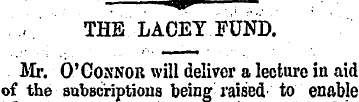 , , ' THE LACEY FUND. Mr. O'Connor will ...