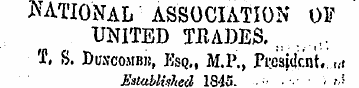 NATIONAL ASSOCIATION OP UNITED TRADES. „...