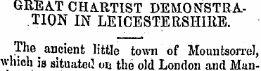 GREAT CHARTIST DEMONSTRATION IN LEICESTE...