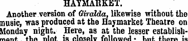HAYMARKET. Another version of Giralda, l...