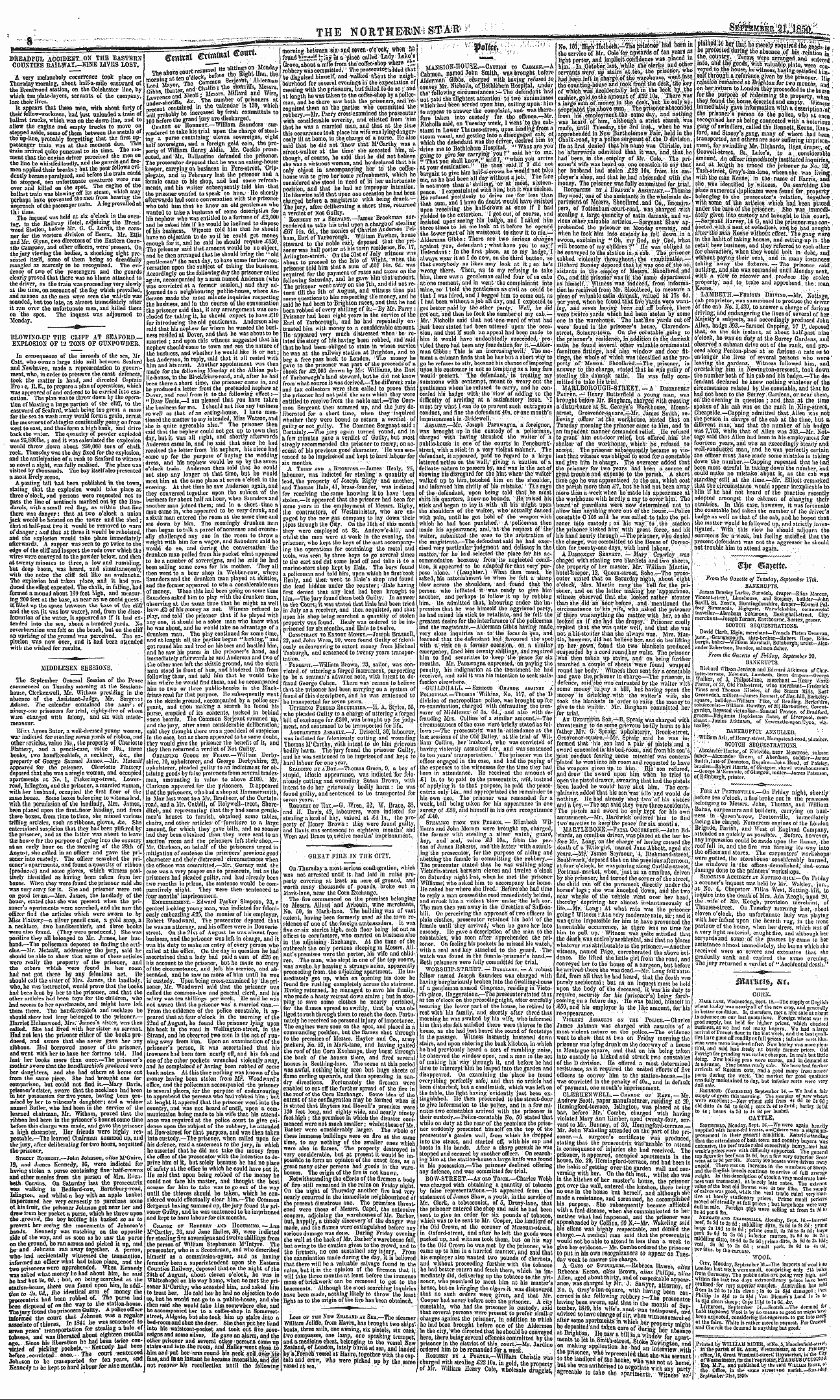 Northern Star (1837-1852): jS F Y, 3rd edition - Noloi^Hi Tliolljdvh.-^'Rha Prisoner ' Ha...