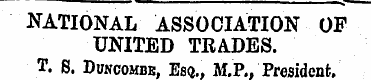 NATIONAL ASSOCIATION OP UNITED TRADES. T...