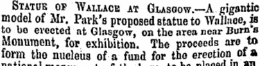 Statue of Wallace at Glasgow.—A gigantic...