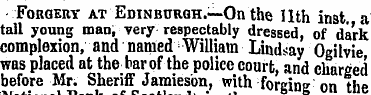 Forgery at Edinburgh.—On the llth inst. ...