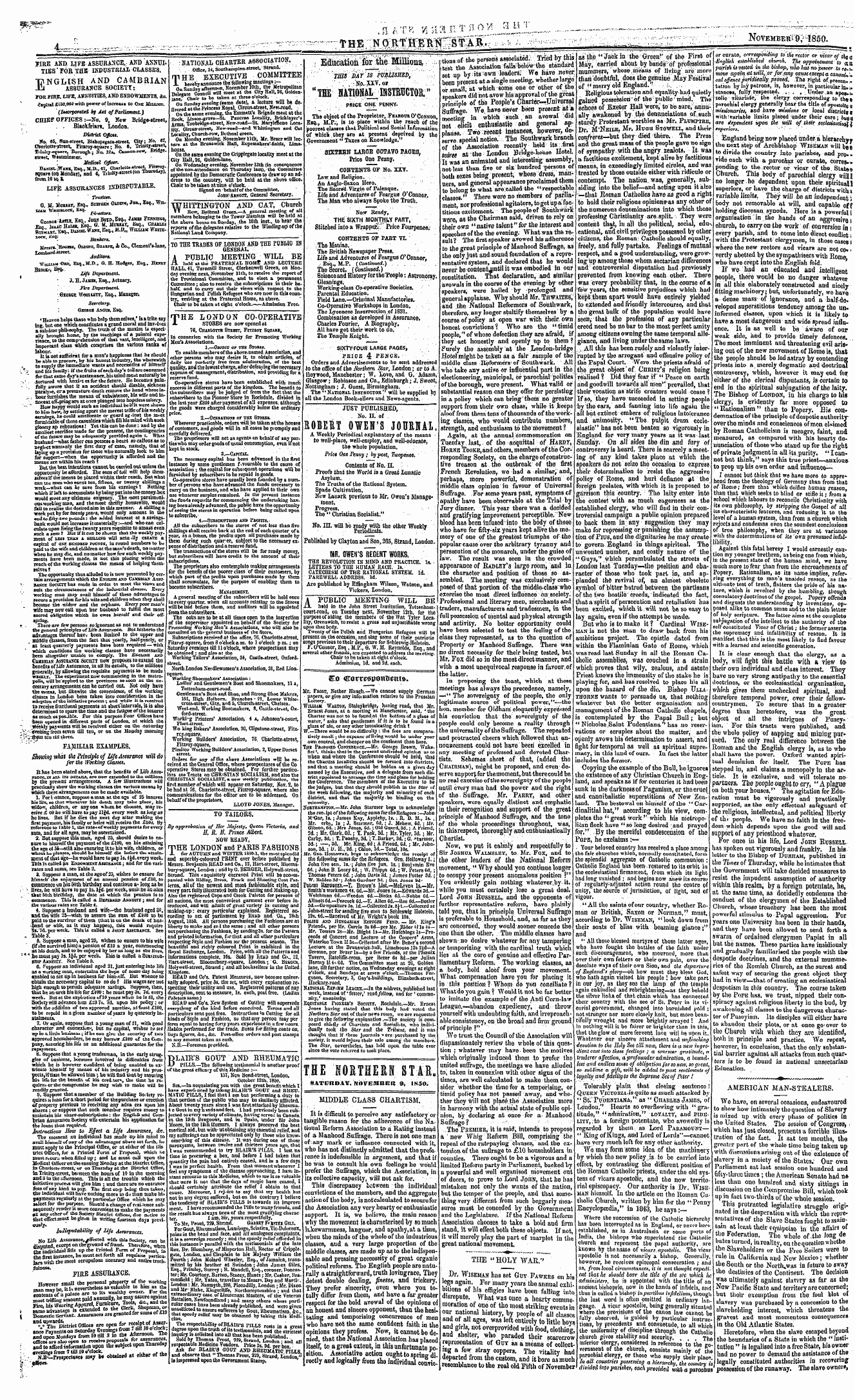 Northern Star (1837-1852): jS F Y, 3rd edition - - Eo Crorre«5p Otitic Me.