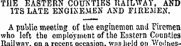 THE EASTERN COUNTIES RAILWAY, AND ITS LA...