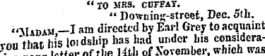 " TO MRS- CUFFAT. " Downing-street, Dec....