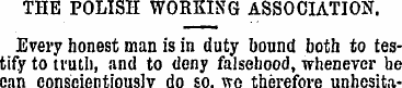 THE POLISH WORKING ASSOCIATION. Every ho...