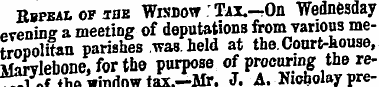Rbpeal of jhk Wlvdow :TAi.-rOn Wednesday...