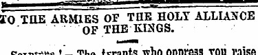 SO THE ARMIES OF THE HOLY ALLIANCE OF TH...