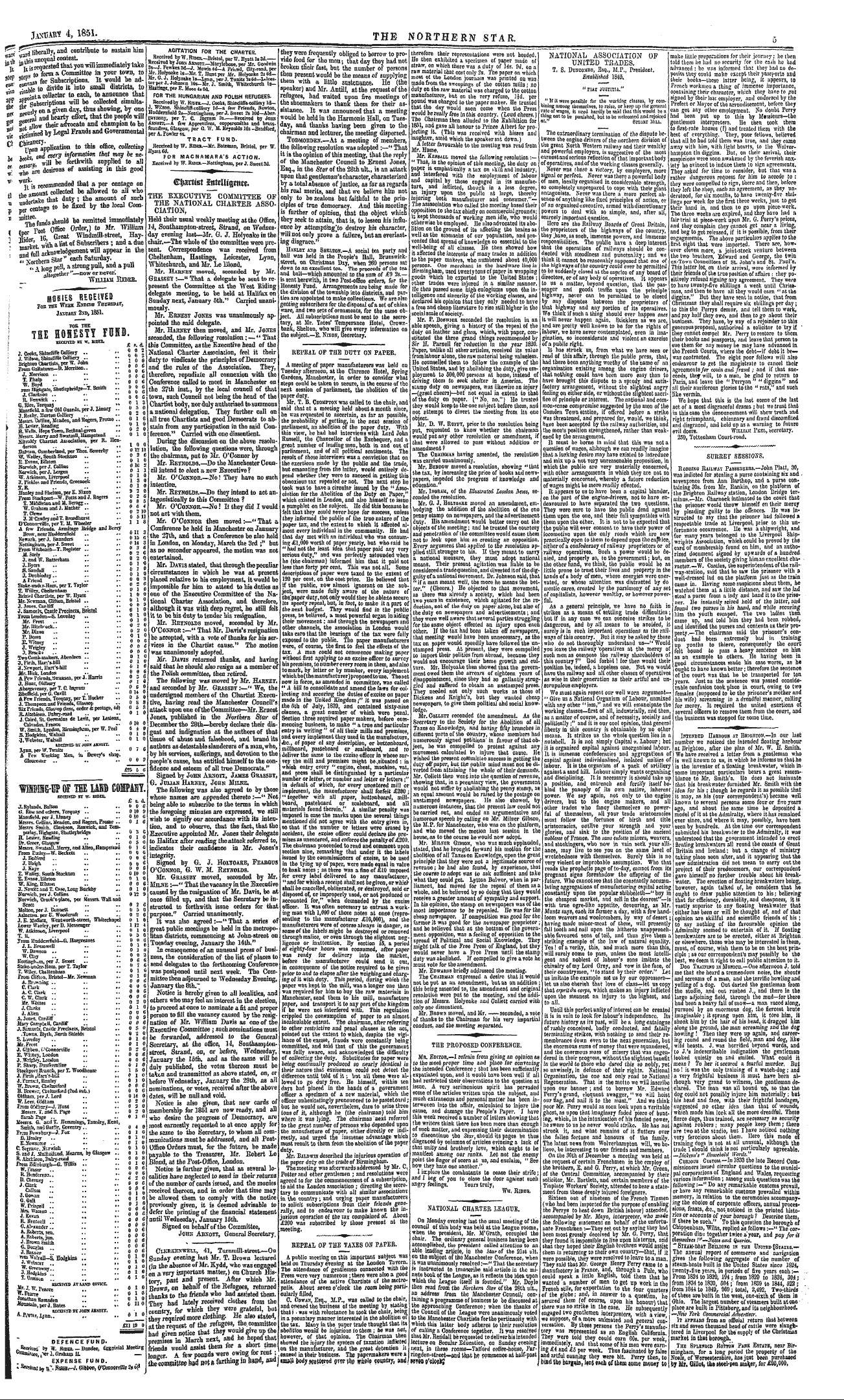 Northern Star (1837-1852): jS F Y, 3rd edition: 5