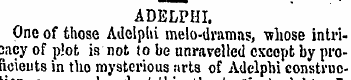 ADELPHI. One of those Adelpbi melo-drama...