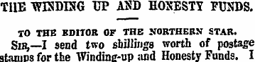 THE "WESDING UP AUD HOSESTY FUNDS. TO TH...