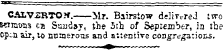 CAtVZBTOtf. Mr. Bairstow delivered two swiaons cb Sunday, the 5:h of September, in tbe opui air, to numerous and attentive congre£3:iorLS,