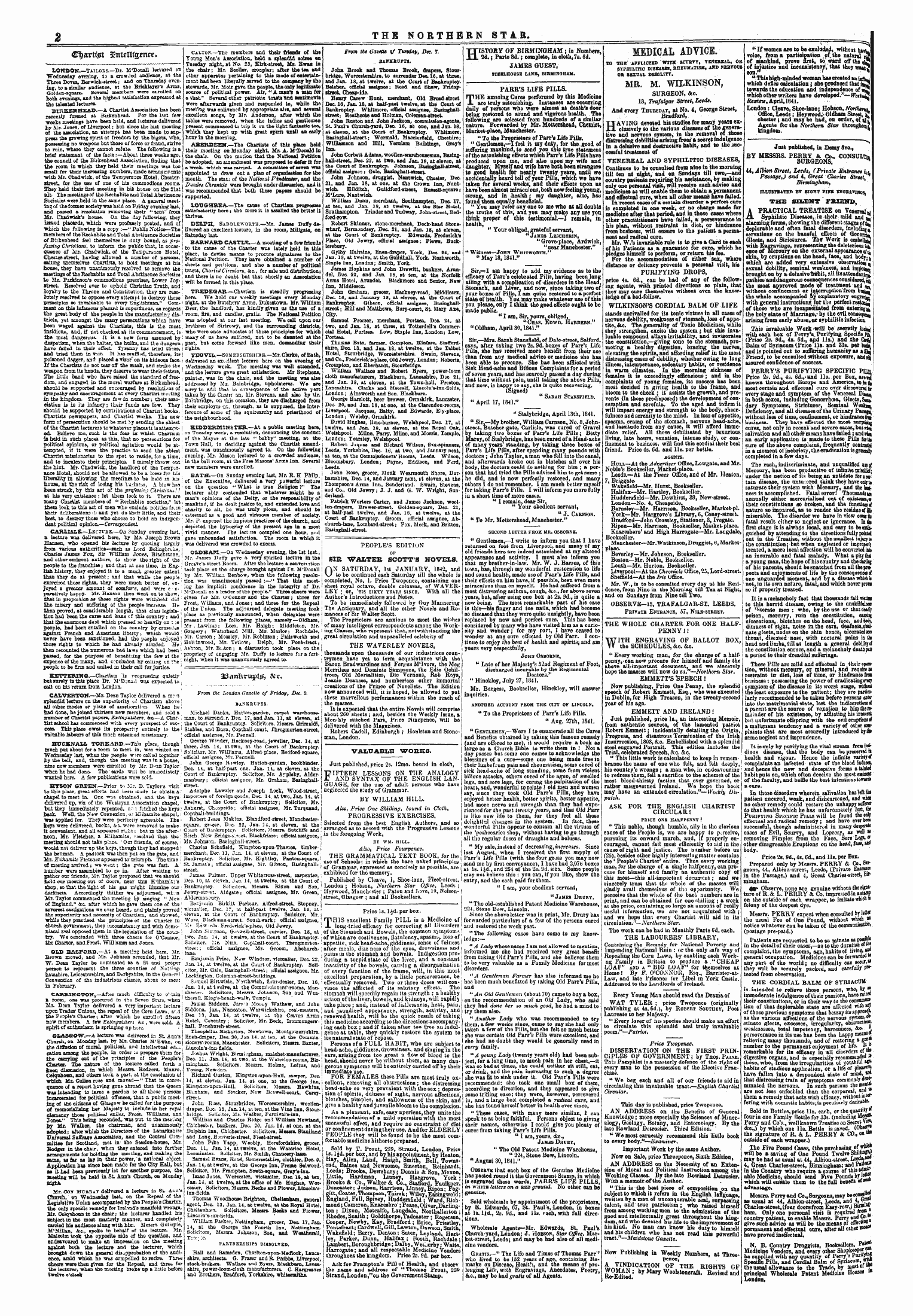 Northern Star (1837-1852): jS F Y, 4th edition - From The Gazette Of Tuetday, Dec 7