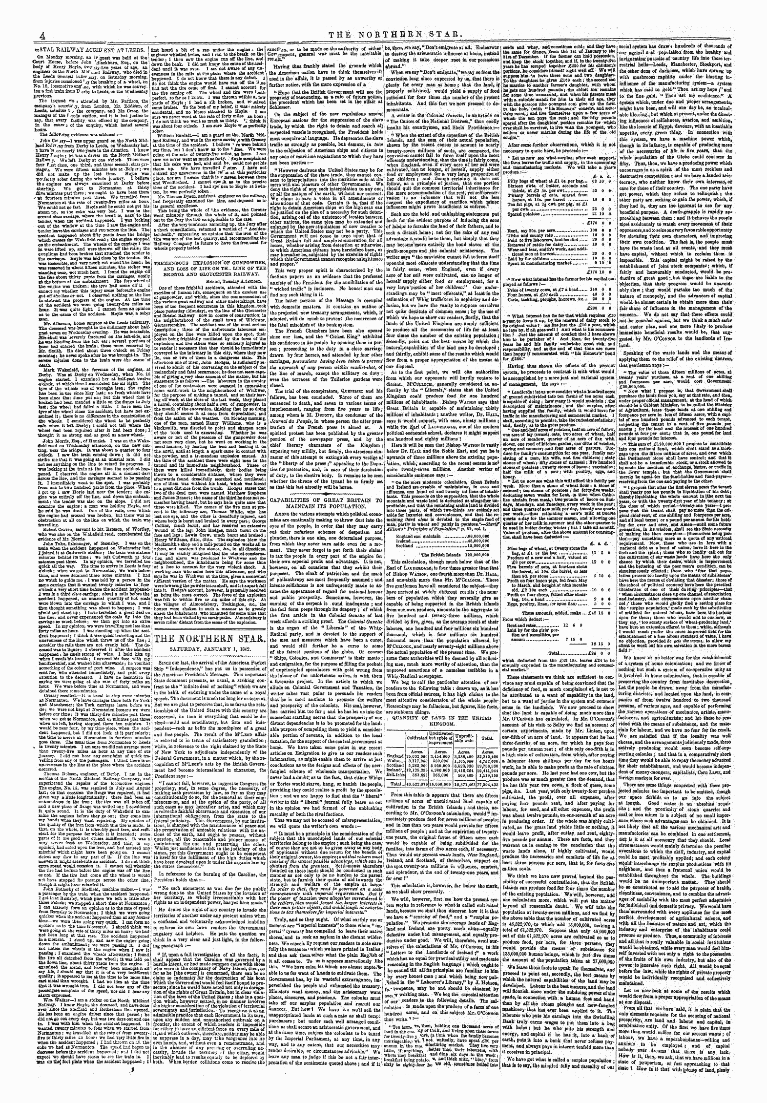 Northern Star (1837-1852): jS F Y, 4th edition: 4