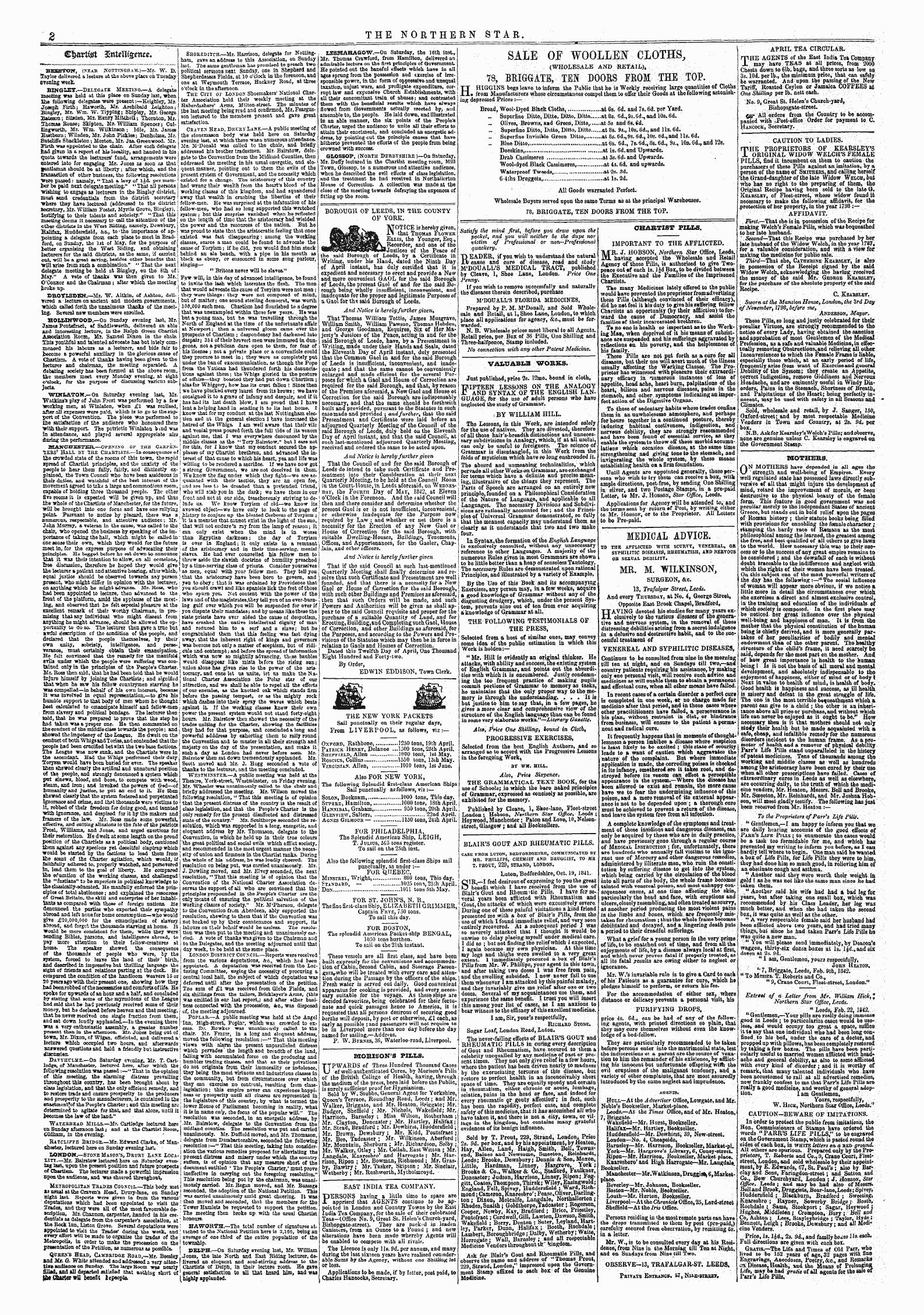 Northern Star (1837-1852): jS F Y, 4th edition: 2