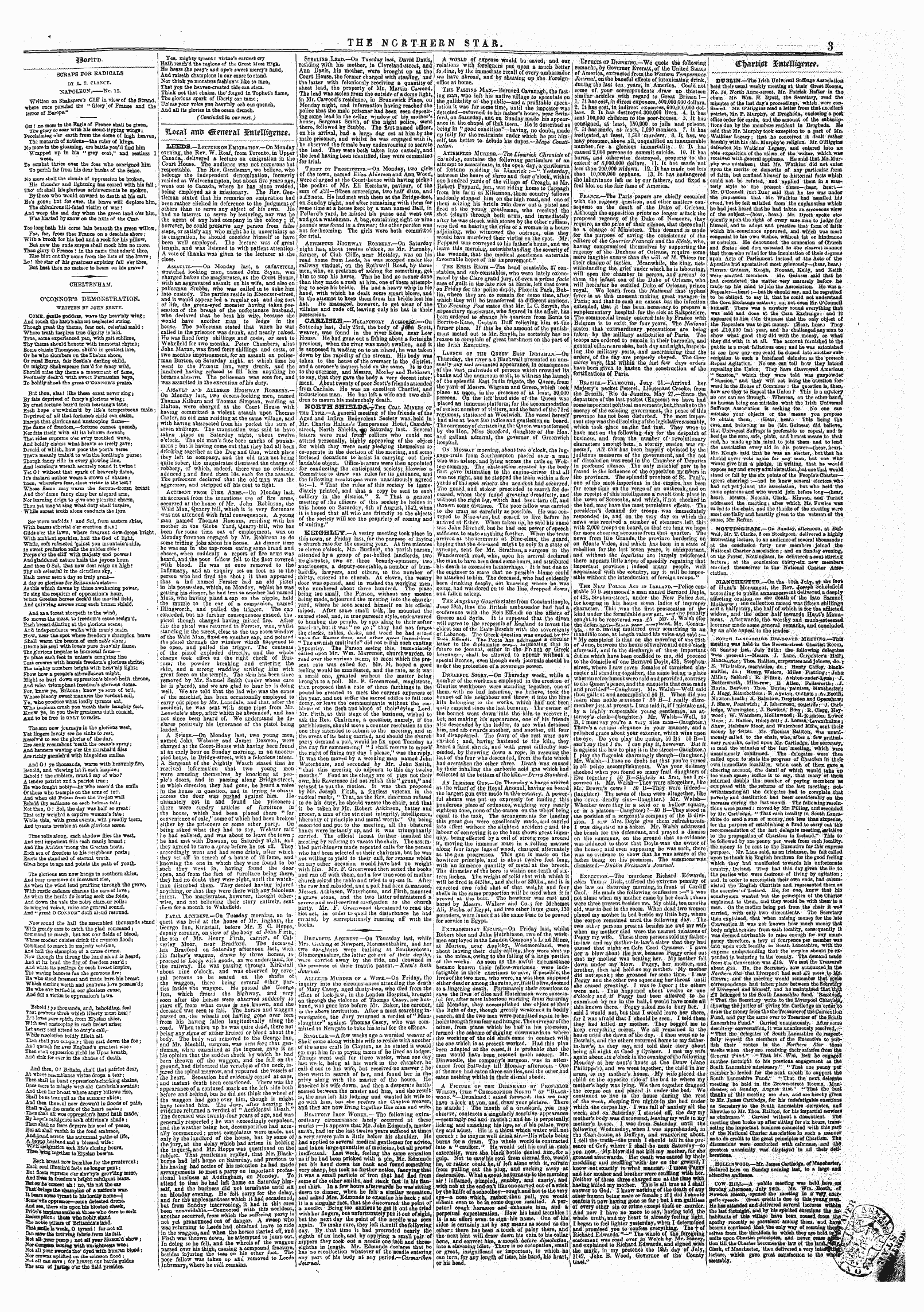 Northern Star (1837-1852): jS F Y, 4th edition - €\&Gt;&Vii$X Welligpnct