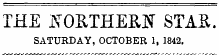 THE ISOKTHERtf STA&. SATURDAY, OCTOBER 1, 1842.