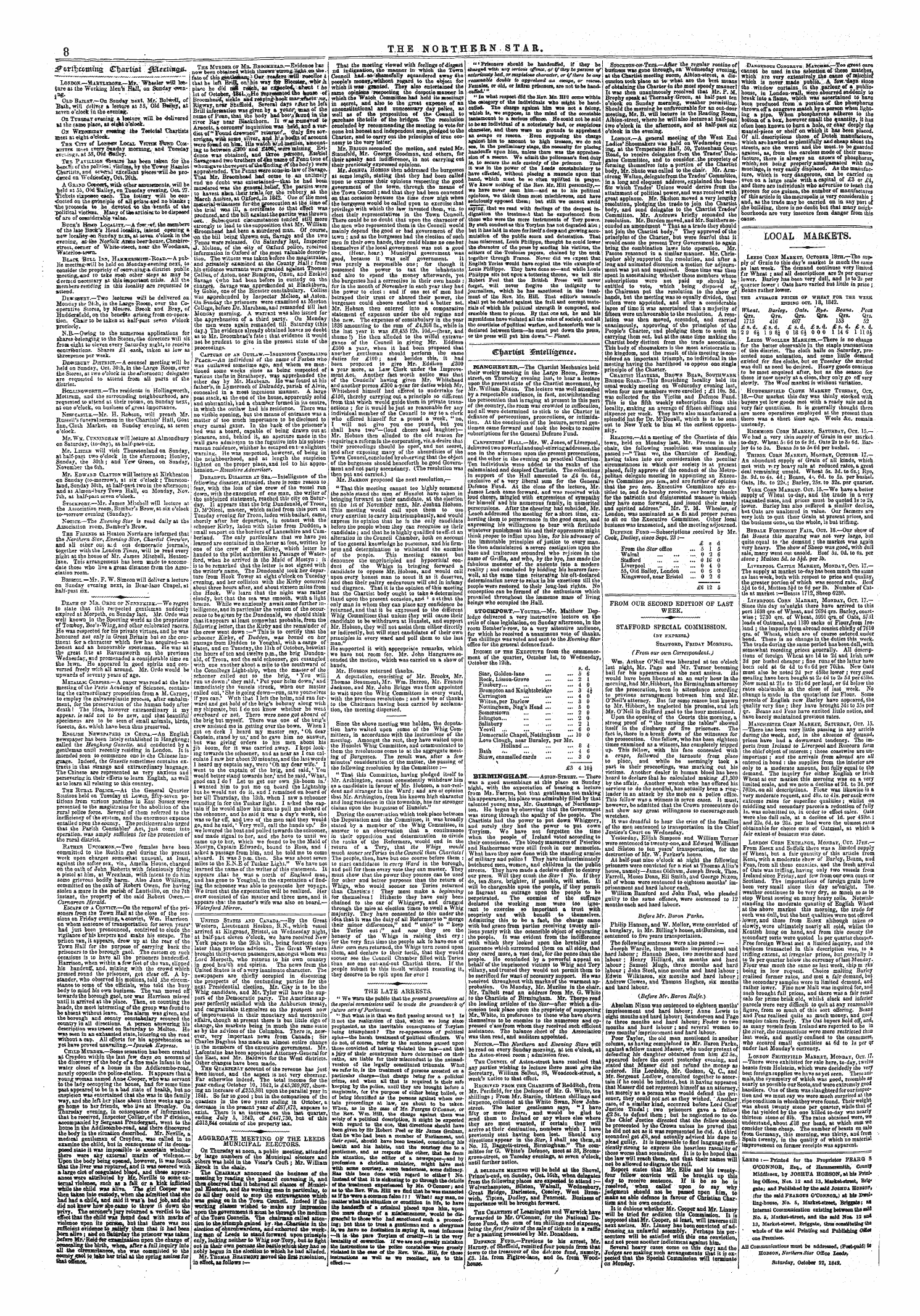 Northern Star (1837-1852): jS F Y, 4th edition: 8