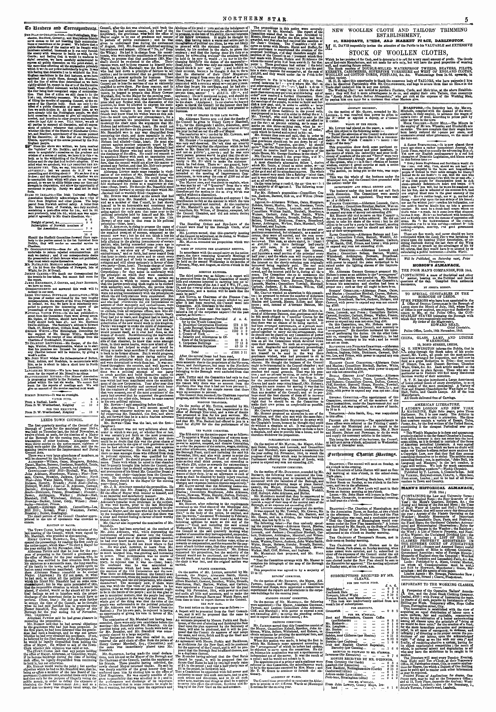 Northern Star (1837-1852): jS F Y, 4th edition: 5