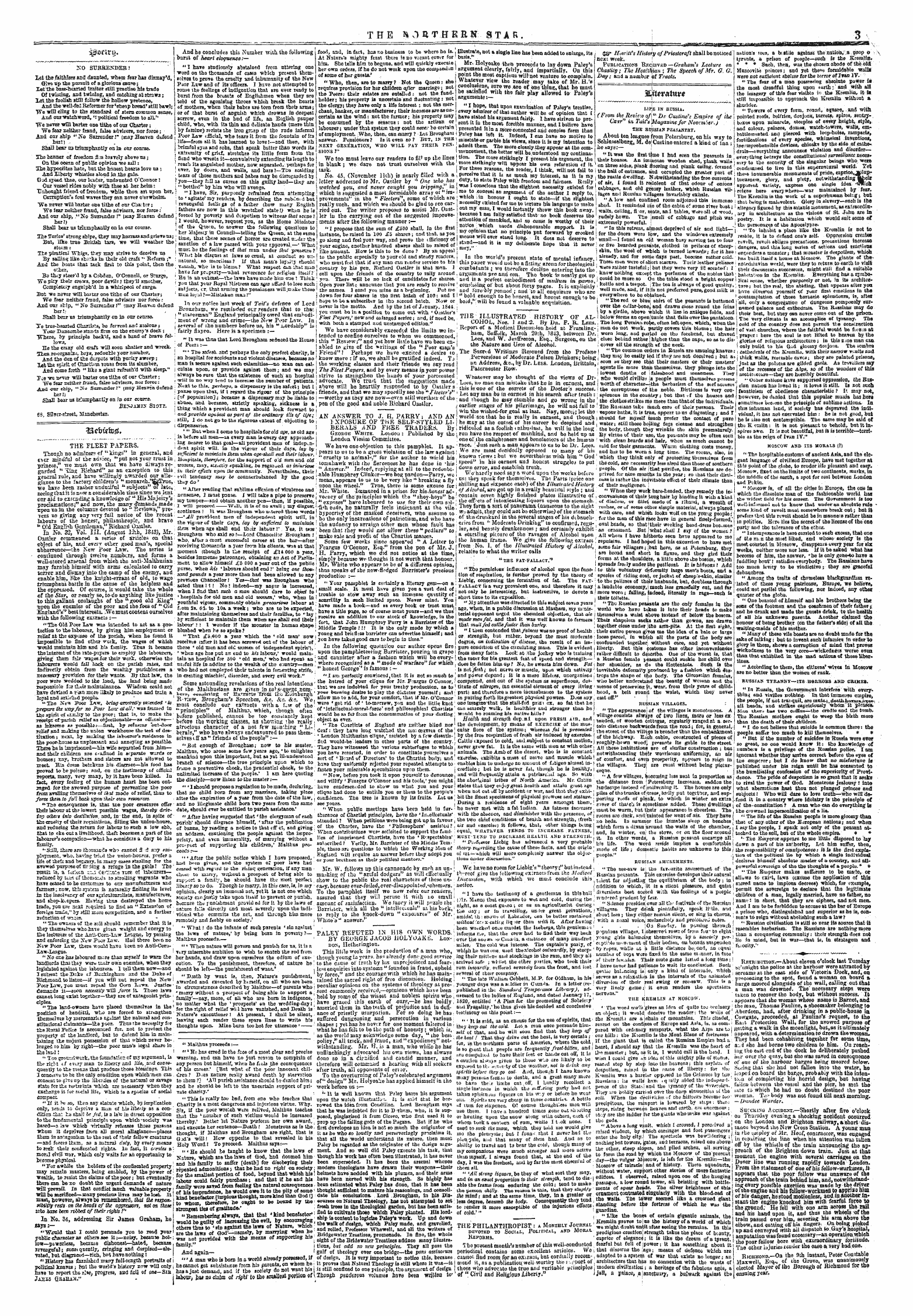 Northern Star (1837-1852): jS F Y, 4th edition - Xfterctttt*